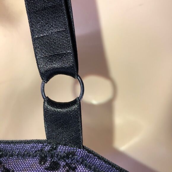 Barely breezies twilight lace underwire bra 34dd - Picture 7 of 9